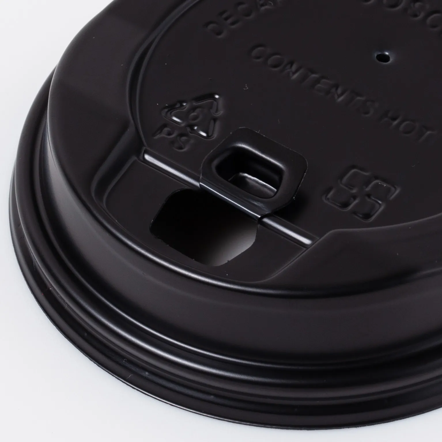 HU 8oz クラフトカップ用リッド 黒 1000