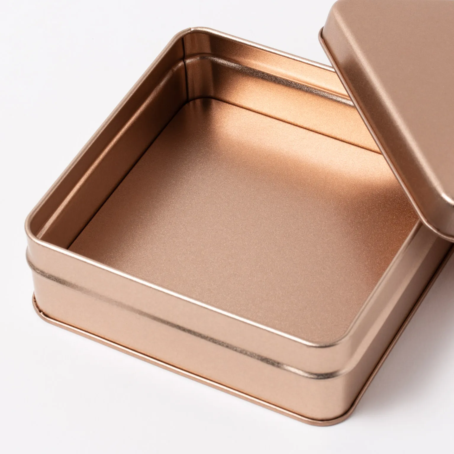 スクエア缶 ローズピンク 60