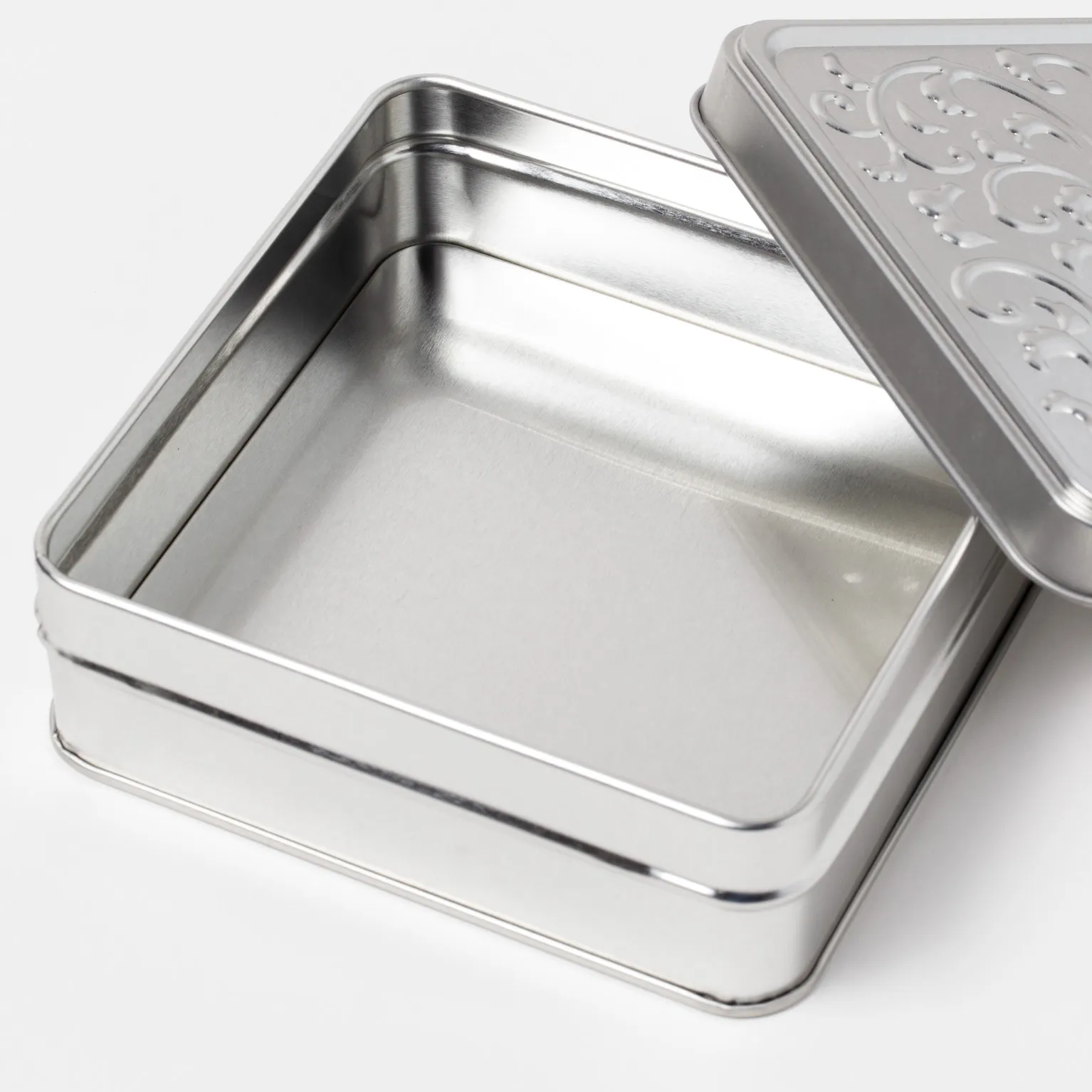 KARAKUSA缶 ブリキシルバー 60