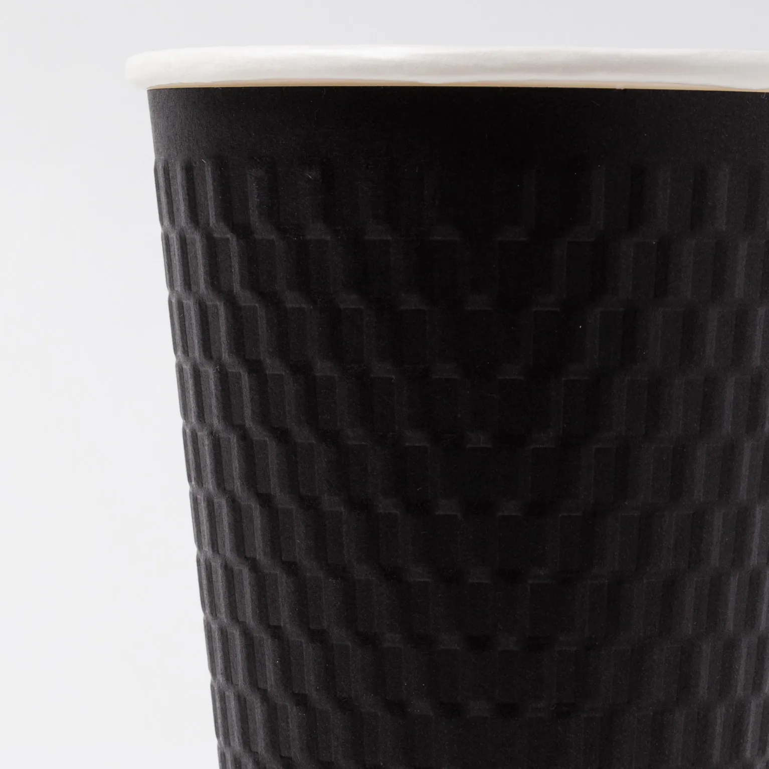 二重紙コップ(エンボス)KMW-470  ブラック 40