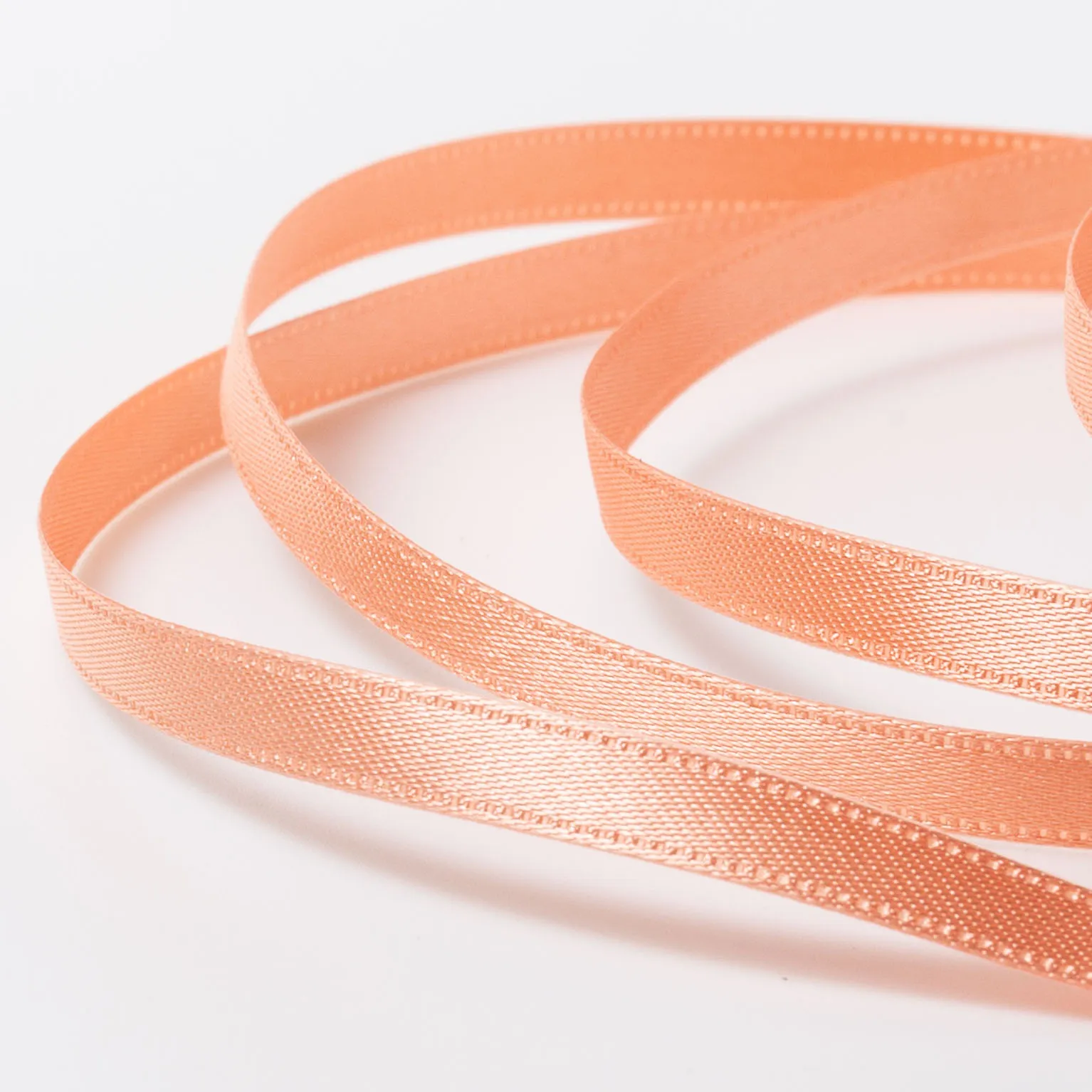 DSサテン(6mm) ピーチ #9 1