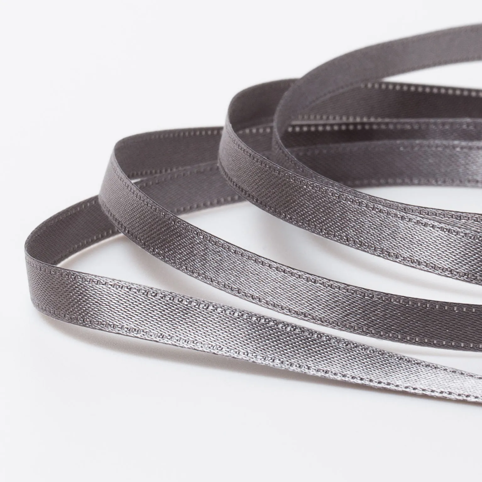 DSサテン(6mm) グレー#43 1