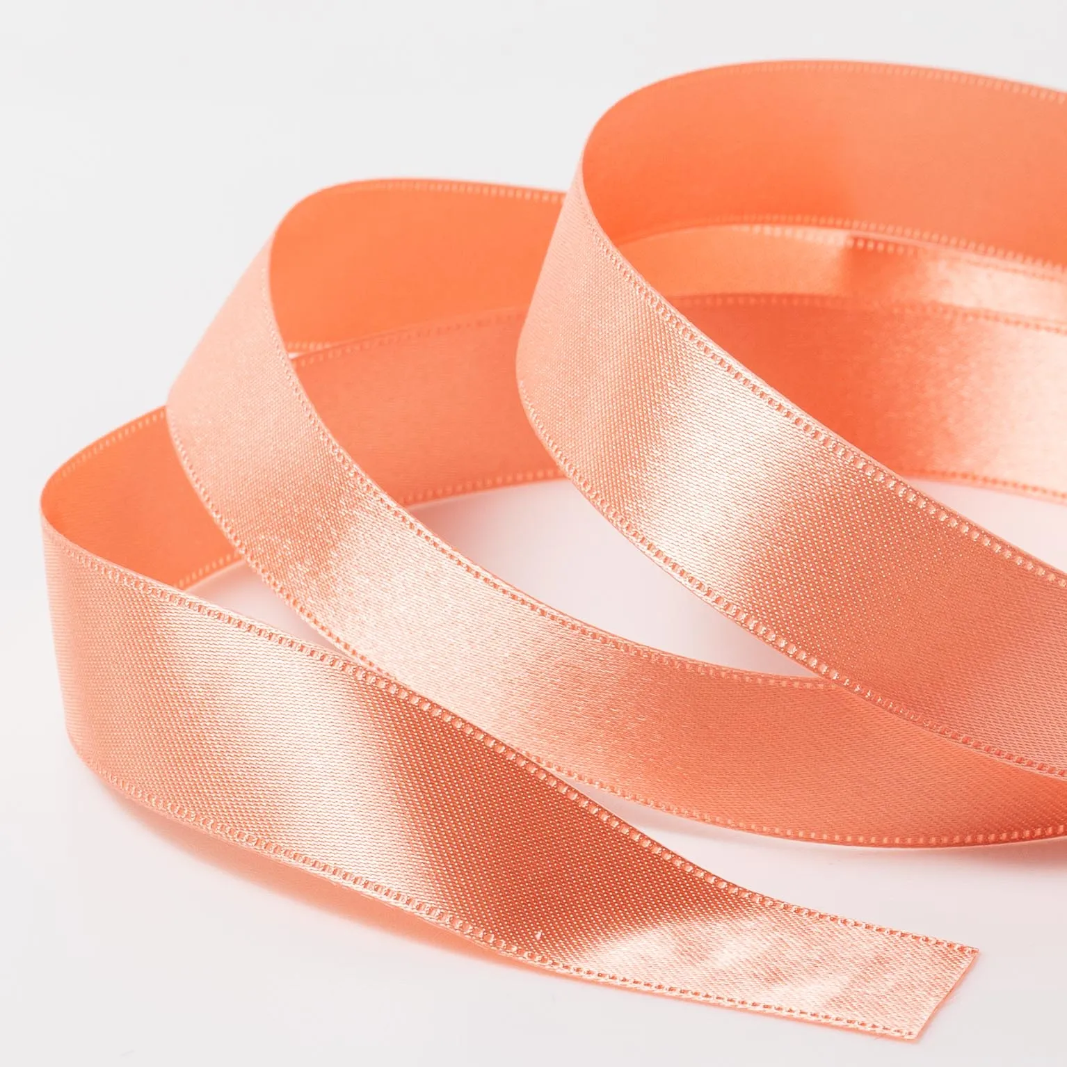 DSサテン(18mm) ピーチ #9 1