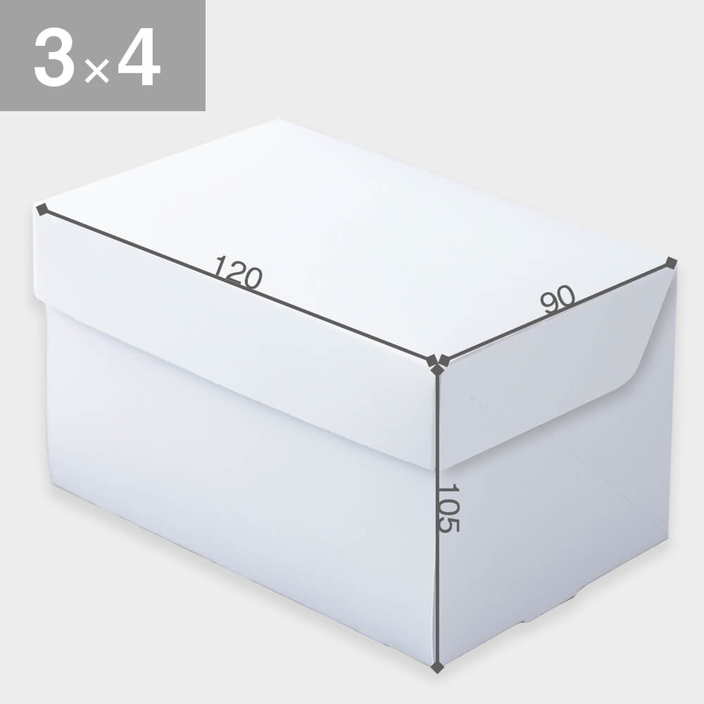 CP105-ホワイト 3×4×50枚 : パッケージ中澤 | スモールビジネスのため