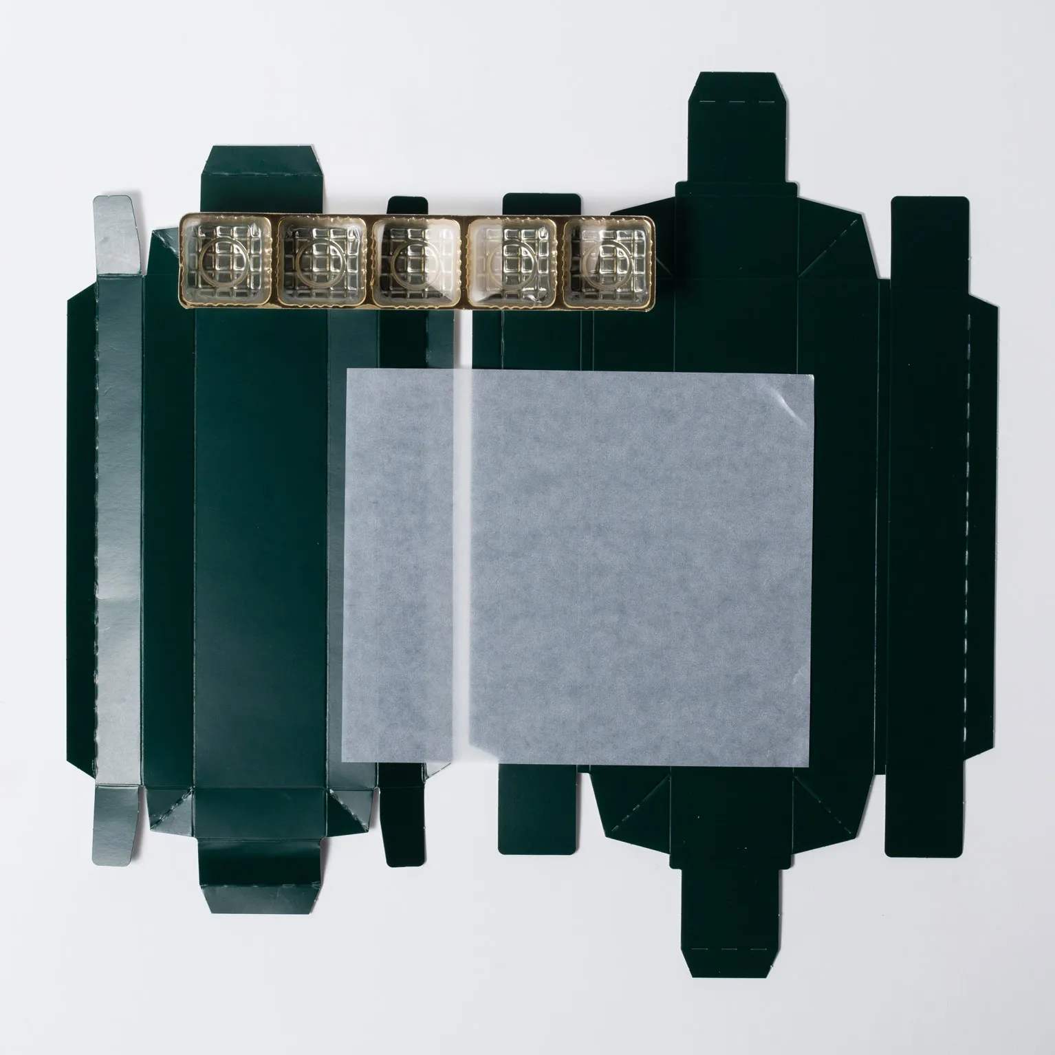 RSトリフケース ダークグリーン 5ヶ用(192×40×h33mm) 100