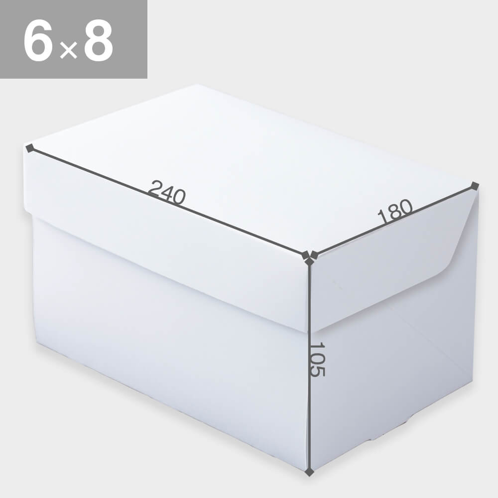 CP105-ホワイト 6×8×25枚 : パッケージ中澤 | スモールビジネスのため