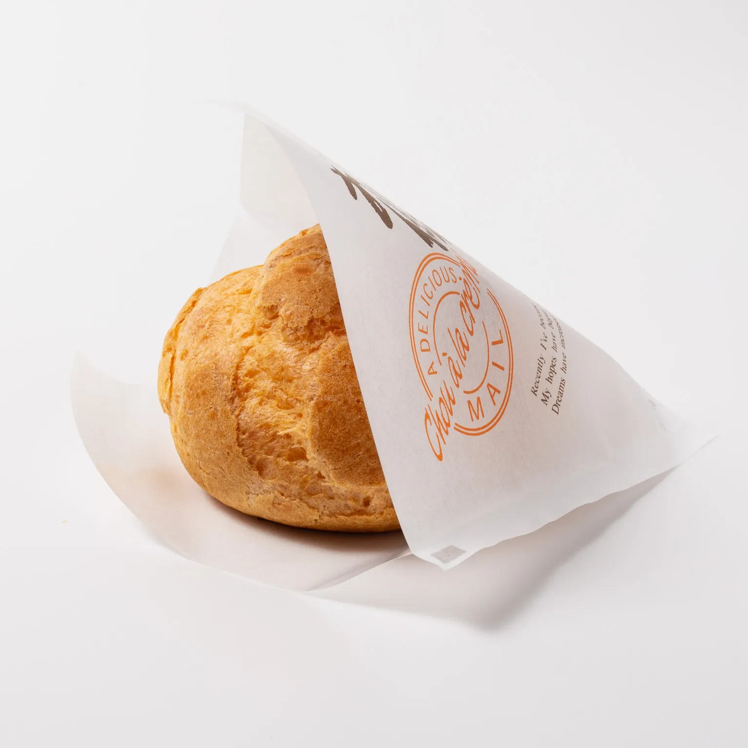 P-155-A 二方袋 メールシュークリーム 茶 1000