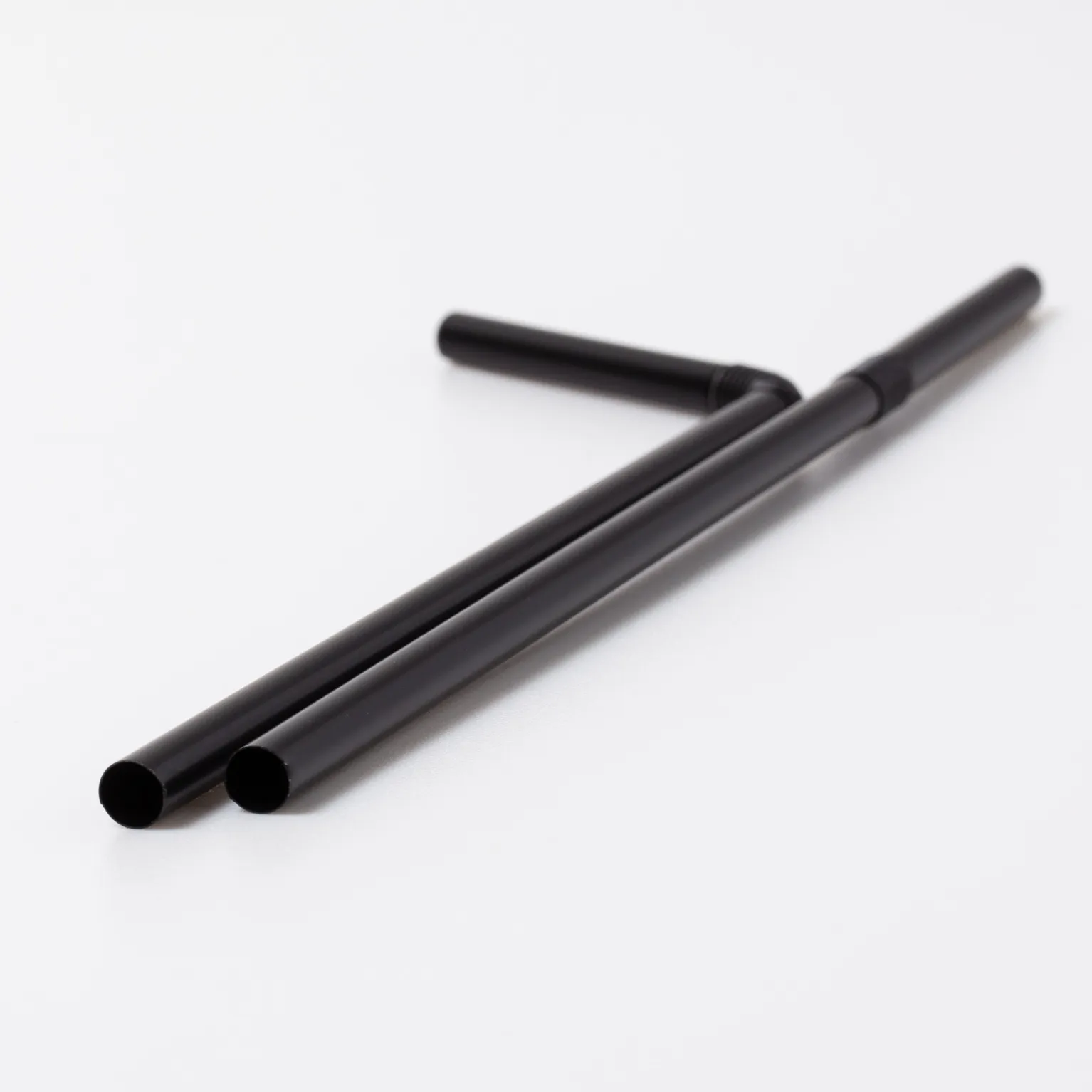 フレックスストロー 黒 裸 (6×210) 500