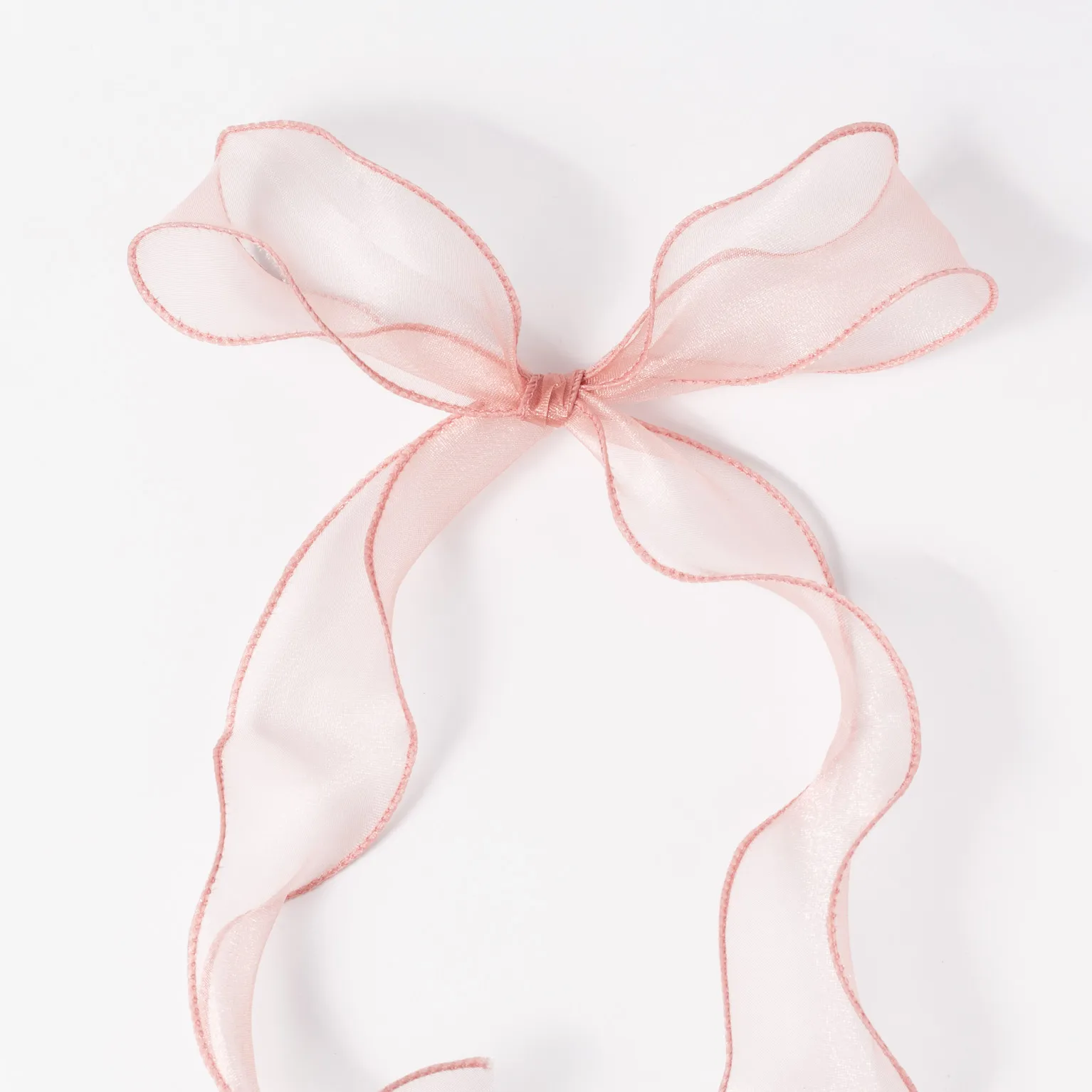 カーリーオーガンジー(40mm) ローズピンク #162 1