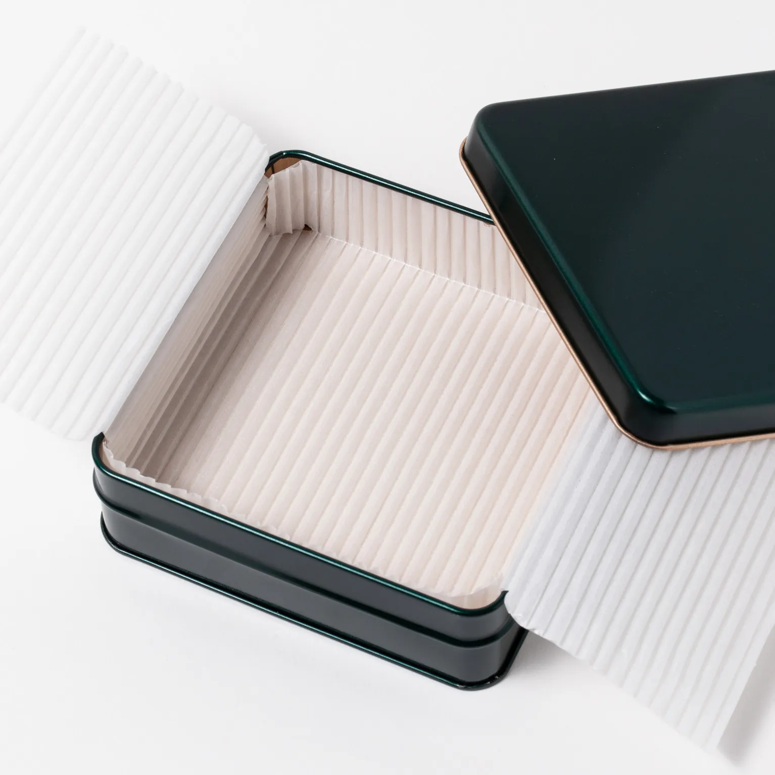 スクエア缶 エメラルド 60