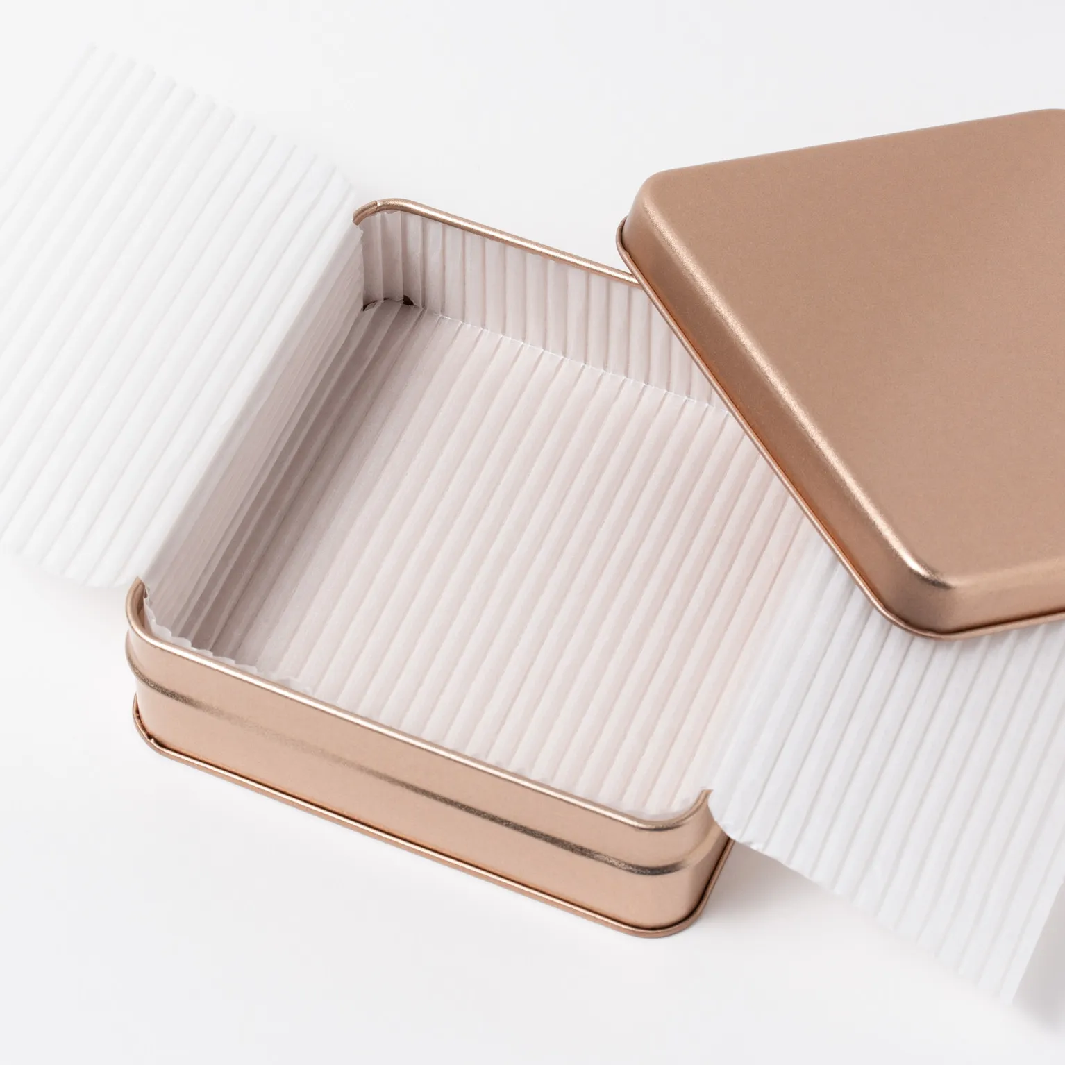 スクエア缶 ローズピンク 60