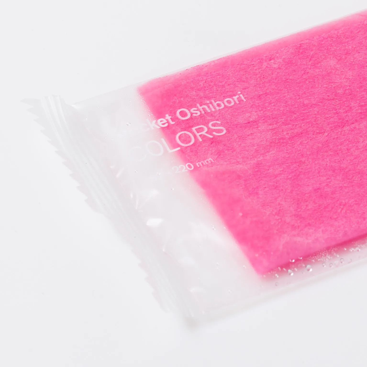 おしぼり colors ピンク 250