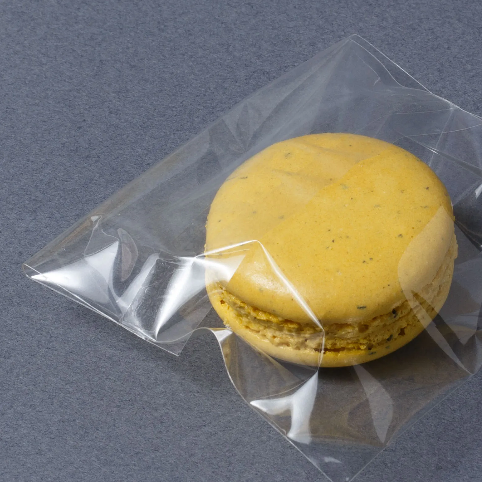 D-83 透明無地パック テープ付(小) (90×85+35) 100