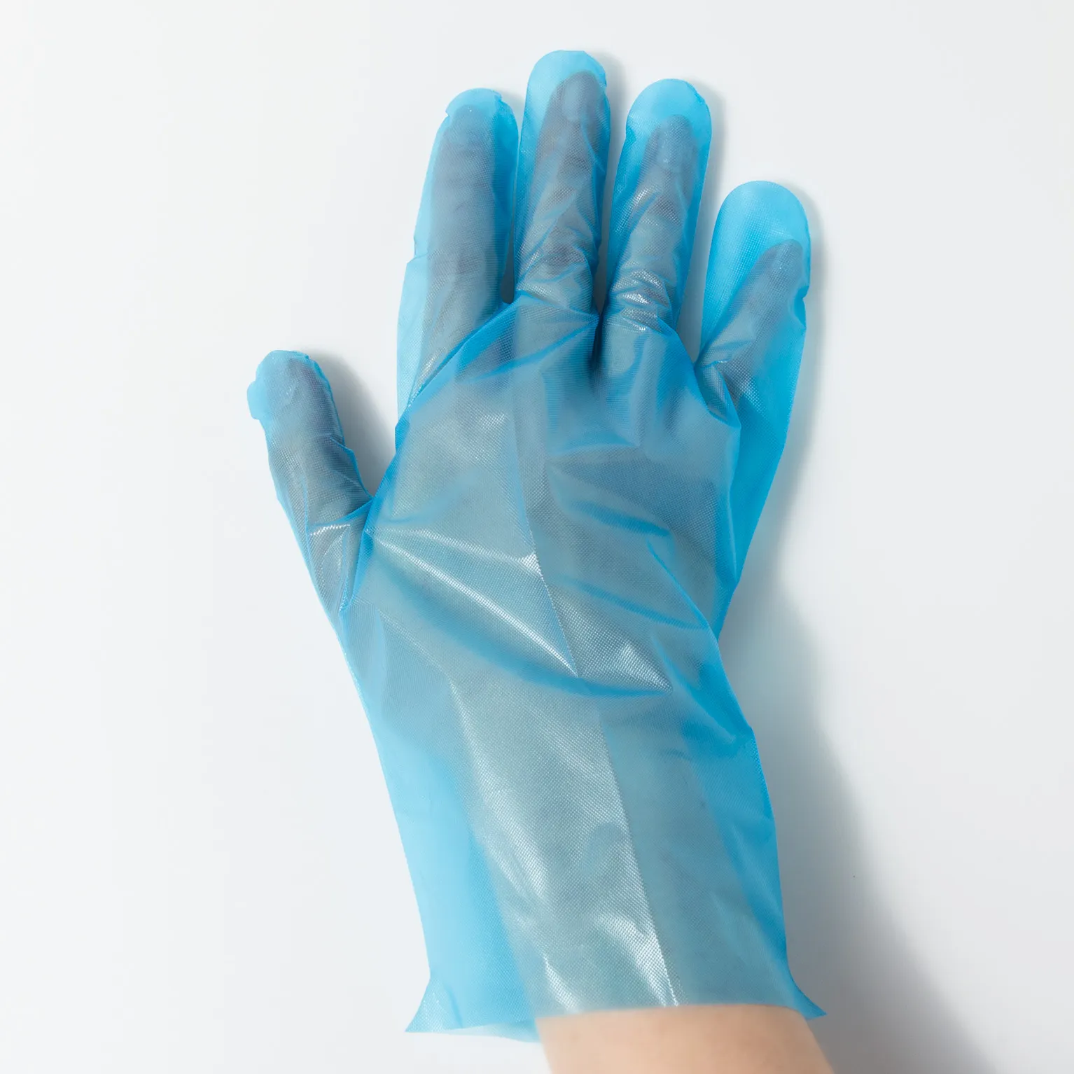 プロプラス バイオマスポリ手袋 ブルー S 100