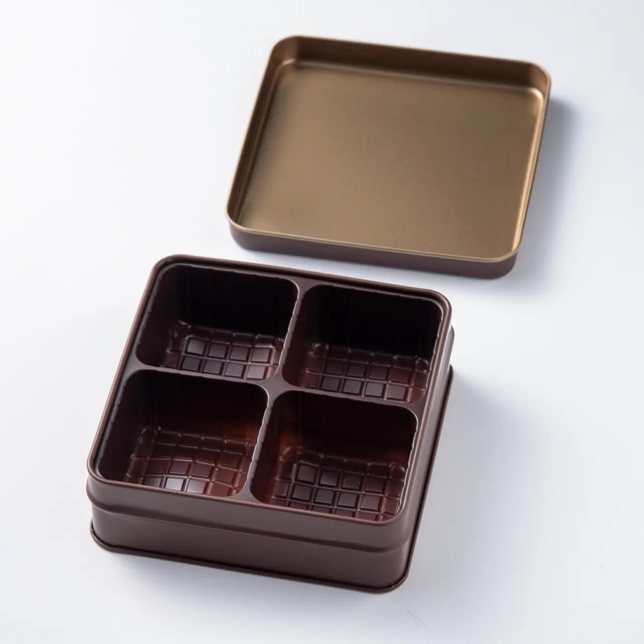 スクエア缶 チョコレート 60