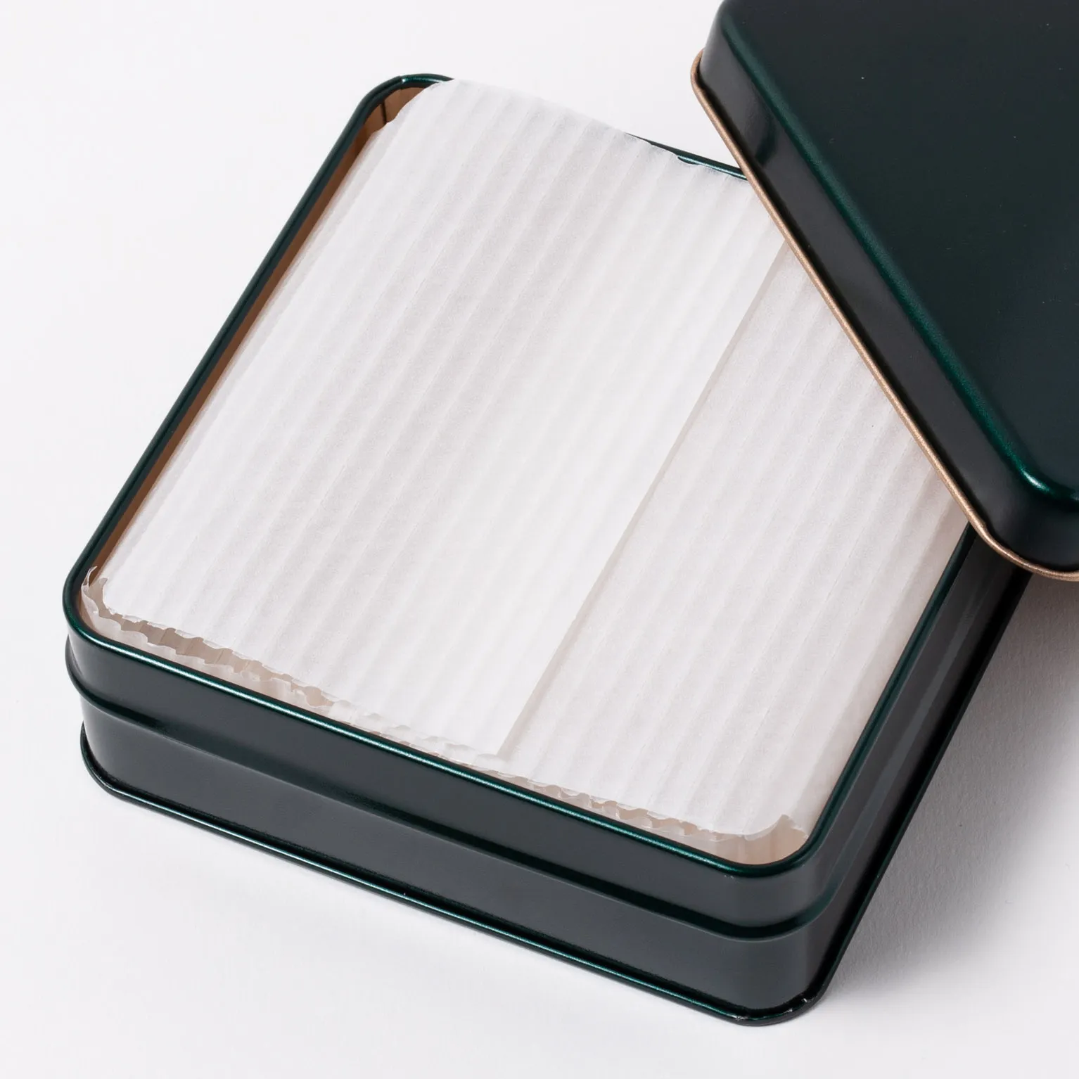 スクエア缶 エメラルド 60