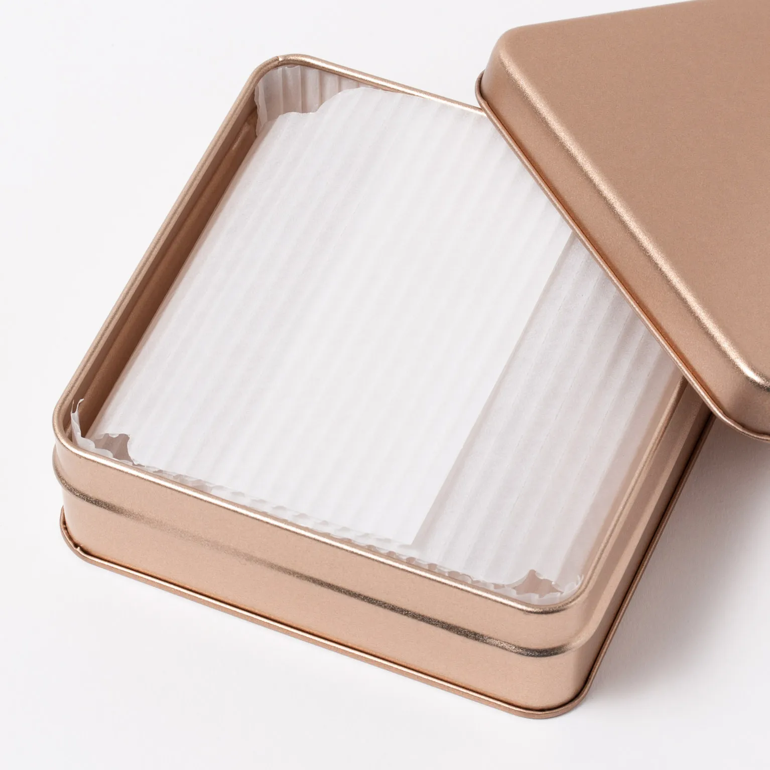 スクエア缶 ローズピンク 60