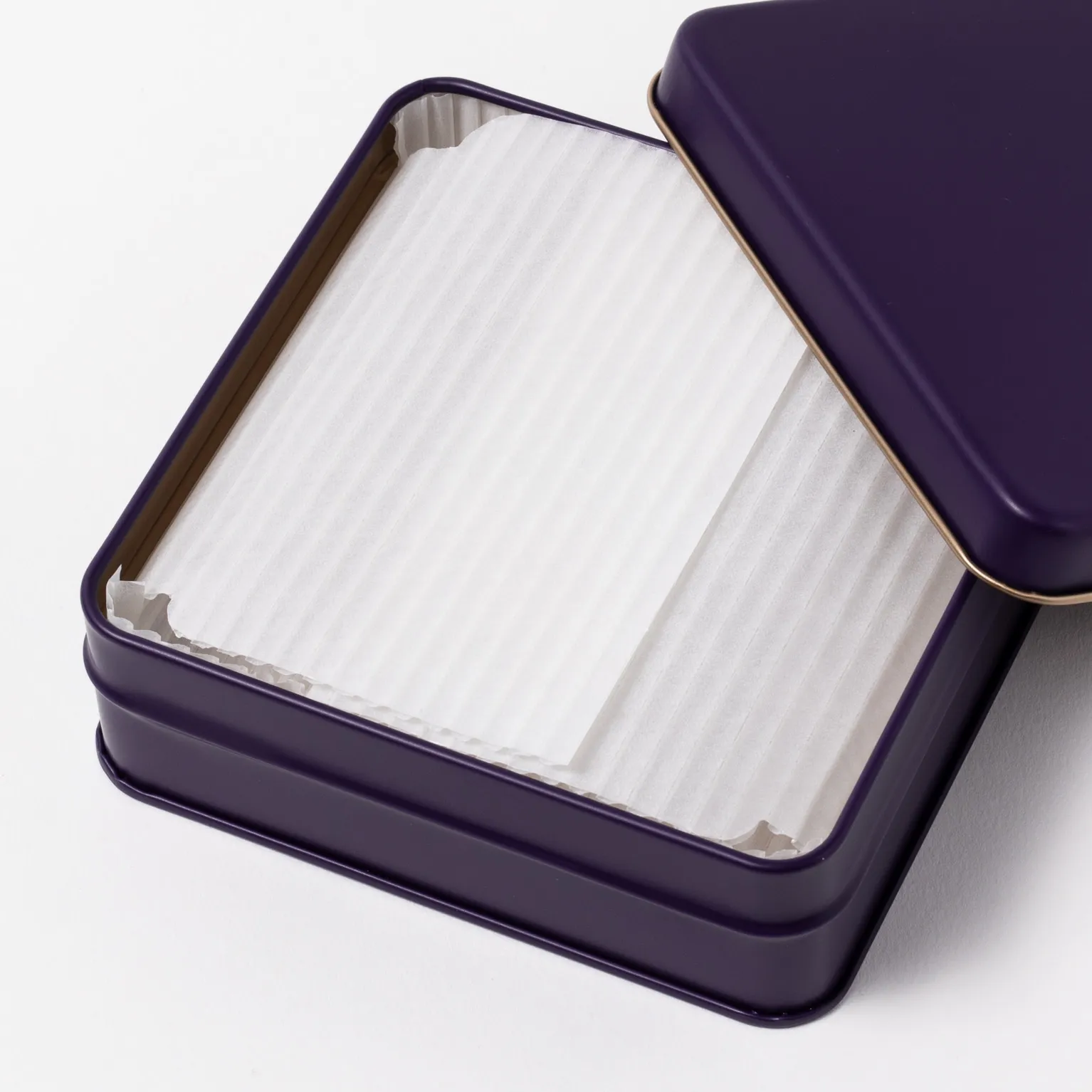 スクエア缶 ナイトブルー 60