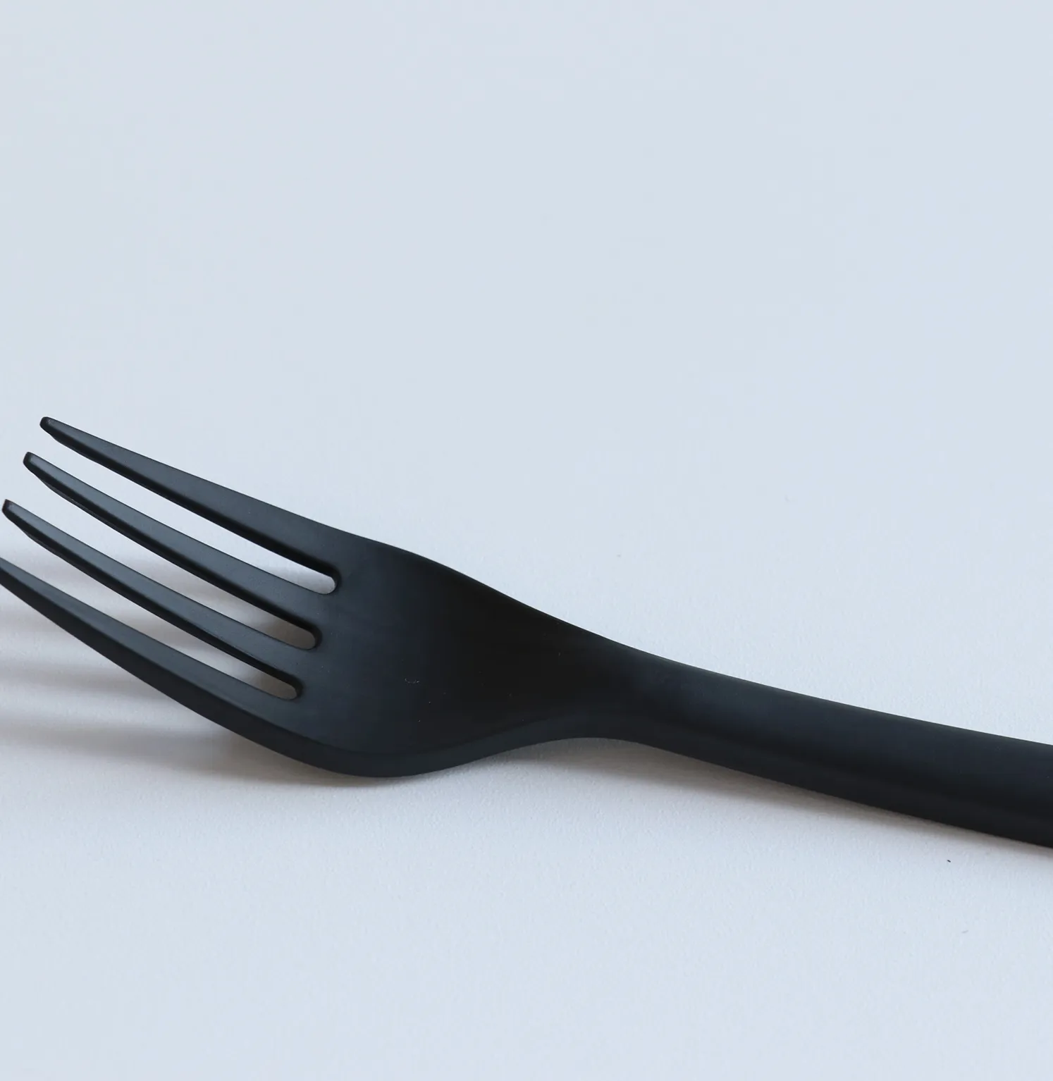 17㎝C-PLAフォーク 黒 個包装 2000