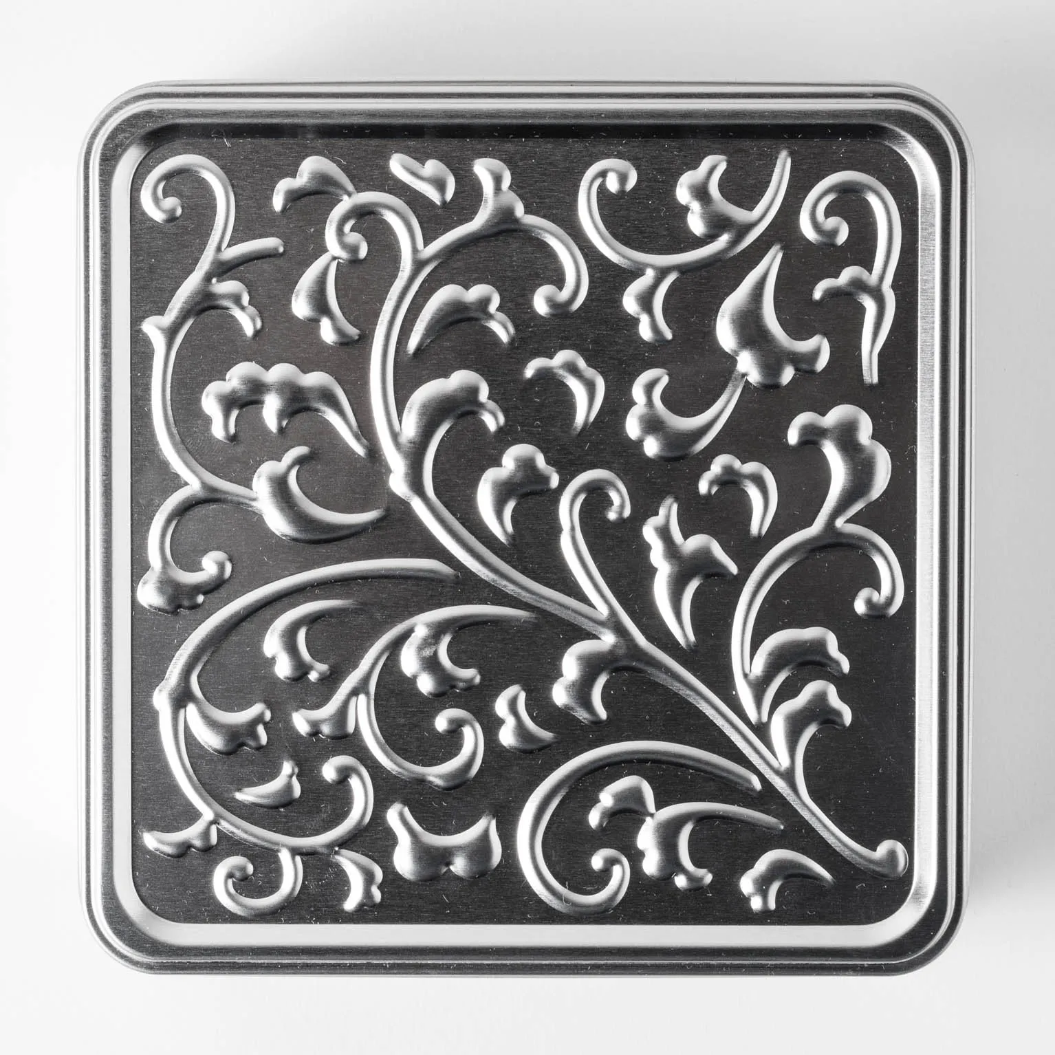 KARAKUSA缶 ブリキシルバー 60