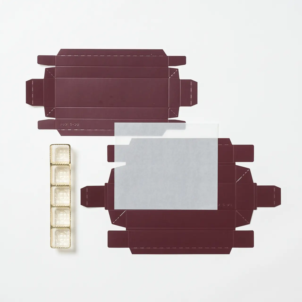 RSトリフケース ネーフル(茶) ５ヶ用 100