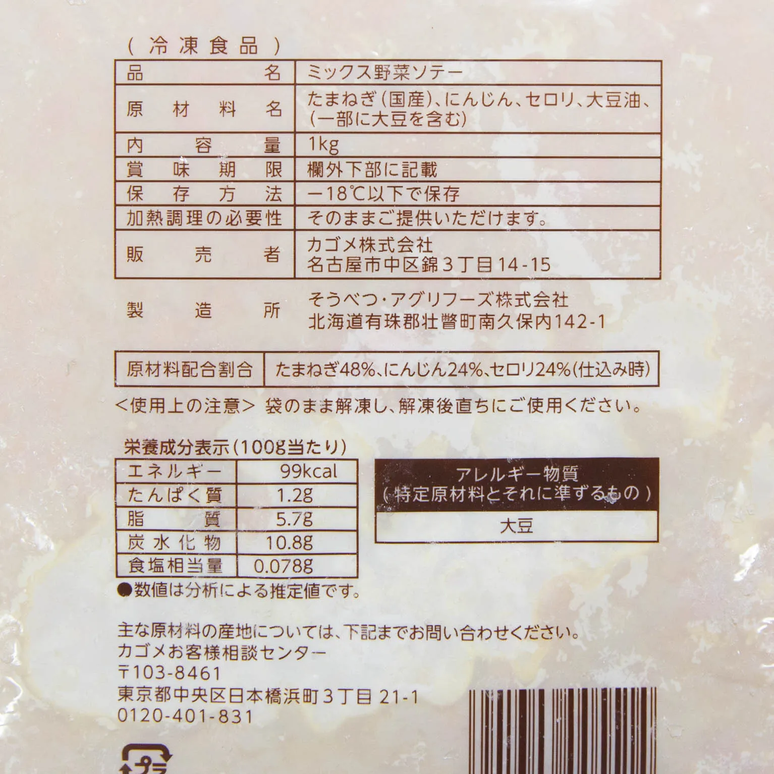 ソフリット(香味野菜ソテー) 1