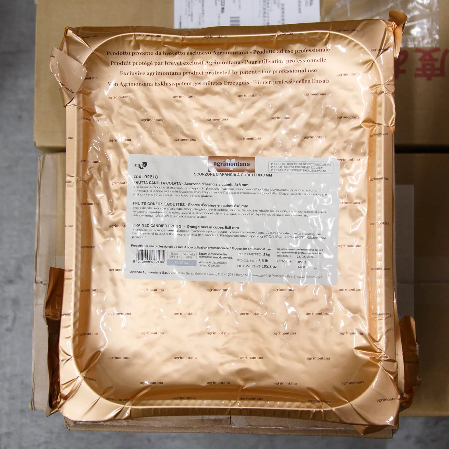 オレンジピールキューブ 8×8mm 3