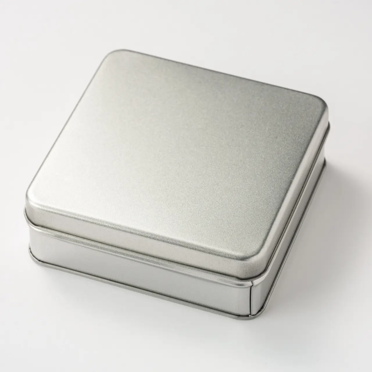 スクエア缶 サテンシルバー 60