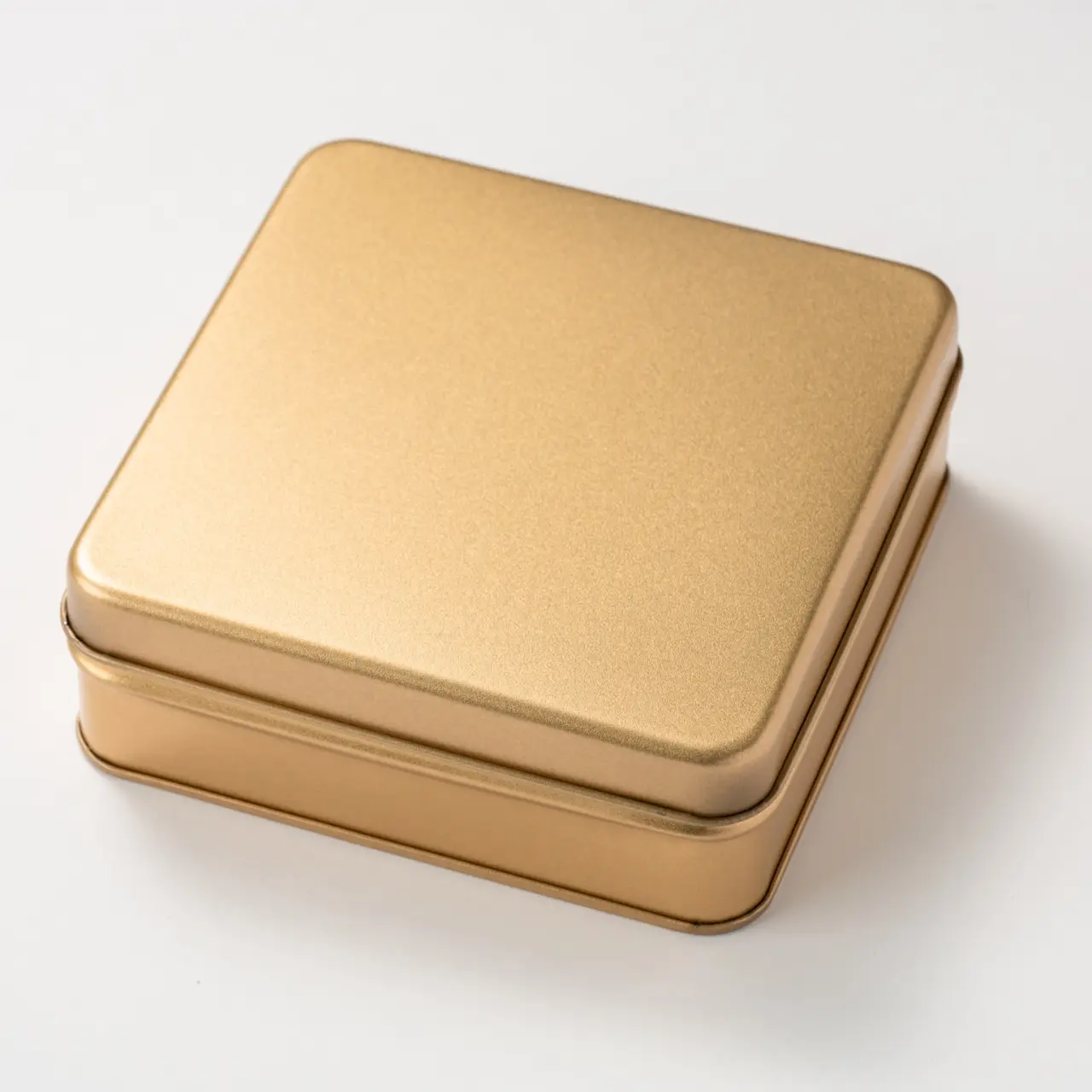 スクエア缶 サテンゴールド 60