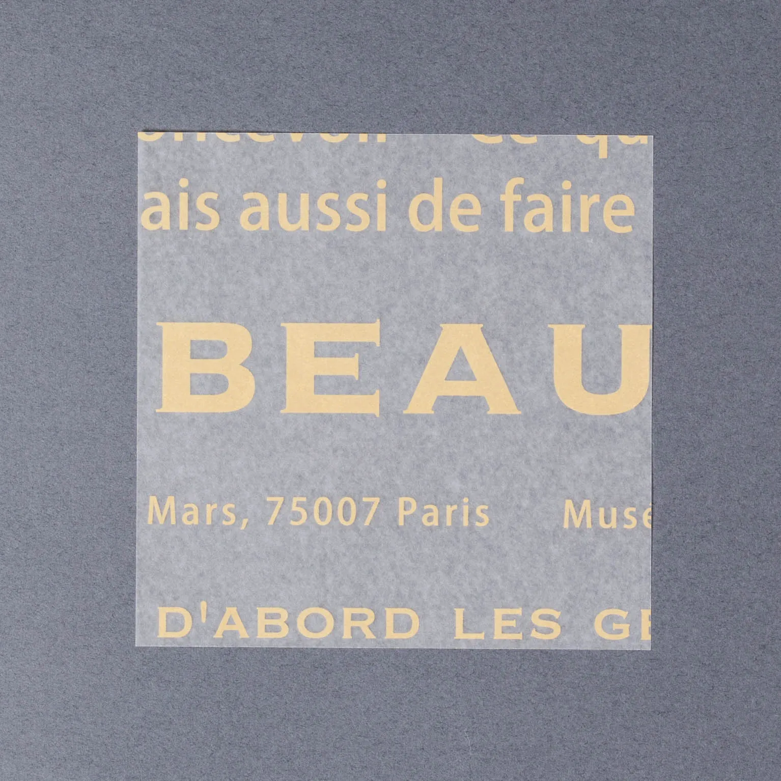 ホワイトWAXペーパー メルシー 100×100 500