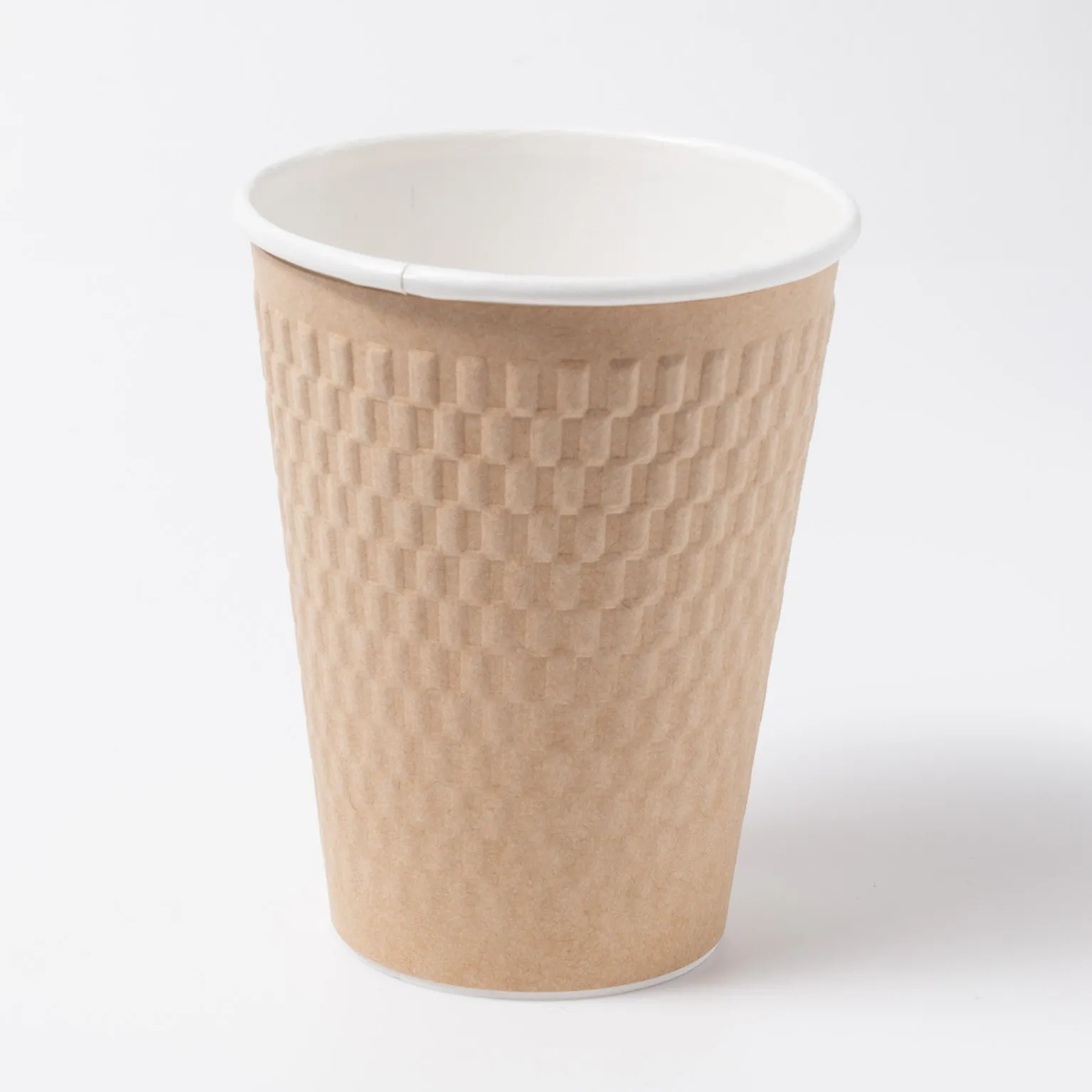 二重紙コップ(エンボス) KMW-360 ナチュラル 50