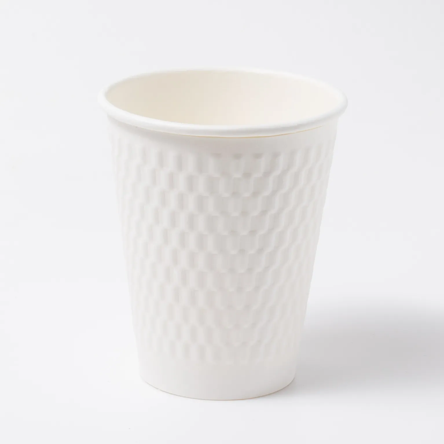 二重紙コップ(エンボス) KMW-240 ホワイト 50