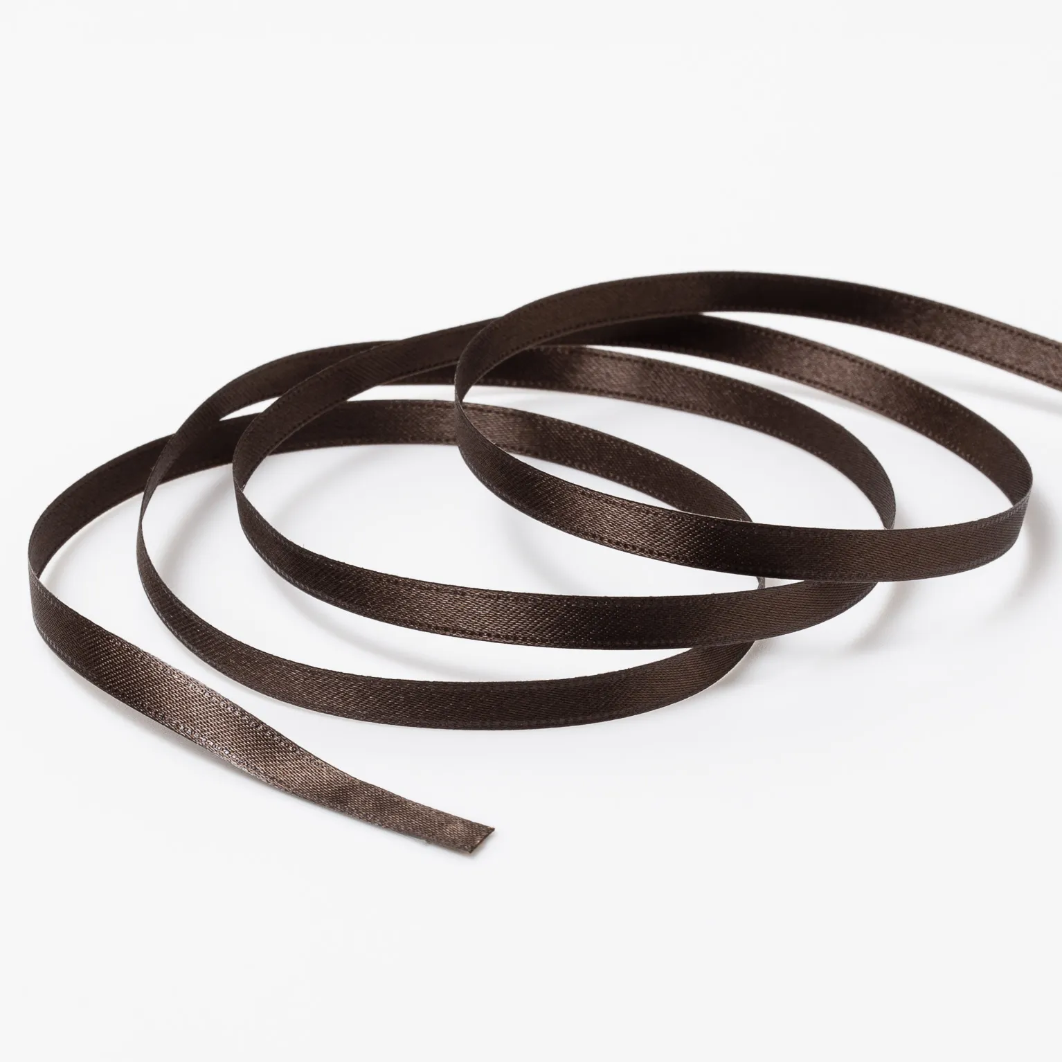 DSサテン(6mm) ダークブラウン#21 1