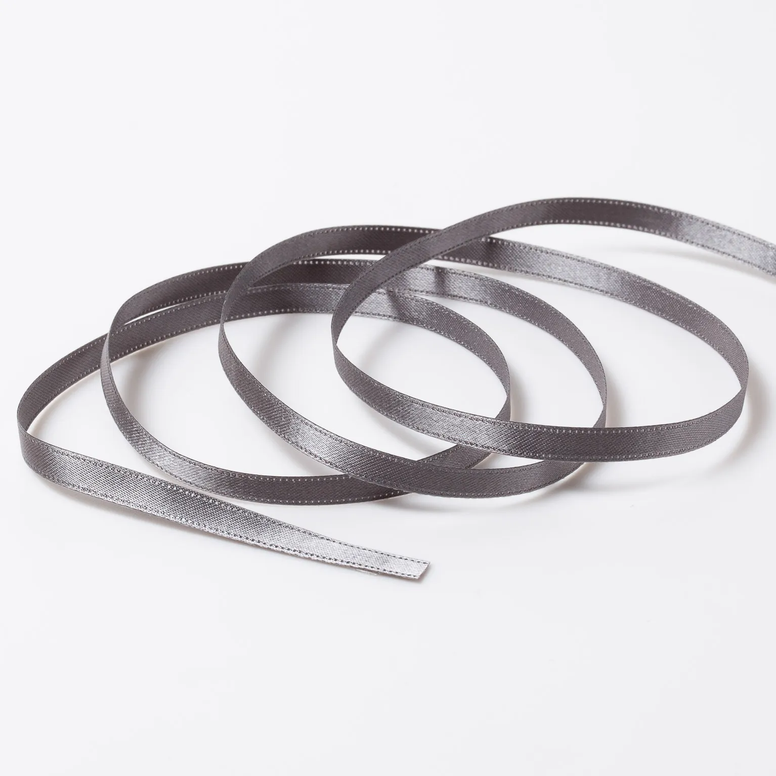 DSサテン(6mm) グレー#43 1