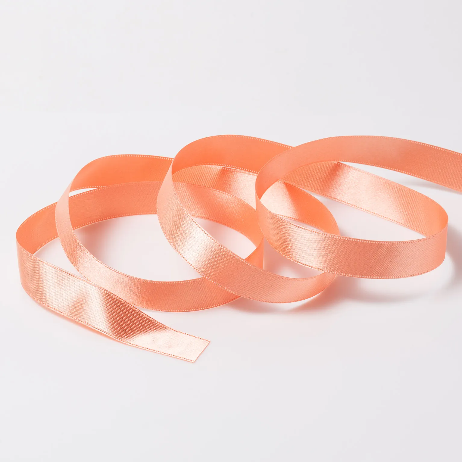 DSサテン(18mm) ピーチ #9 1