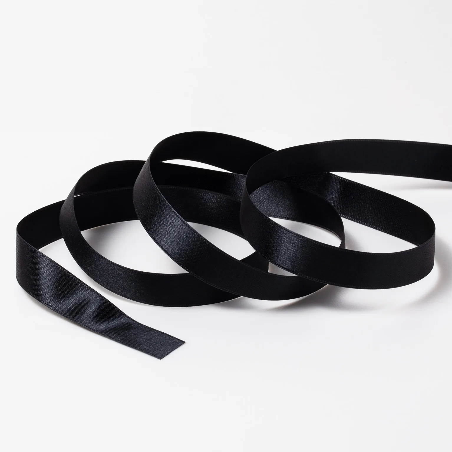 DSサテン(18mm) ブラック#44 1