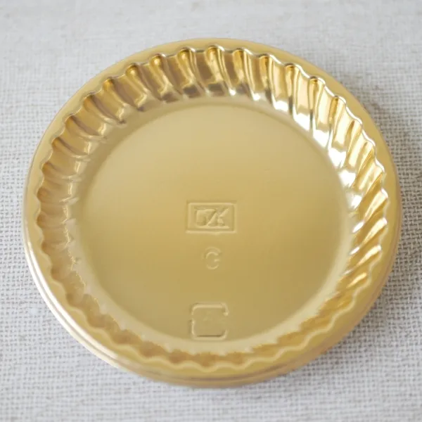 150012 フルールゴールドケーキトレー 250