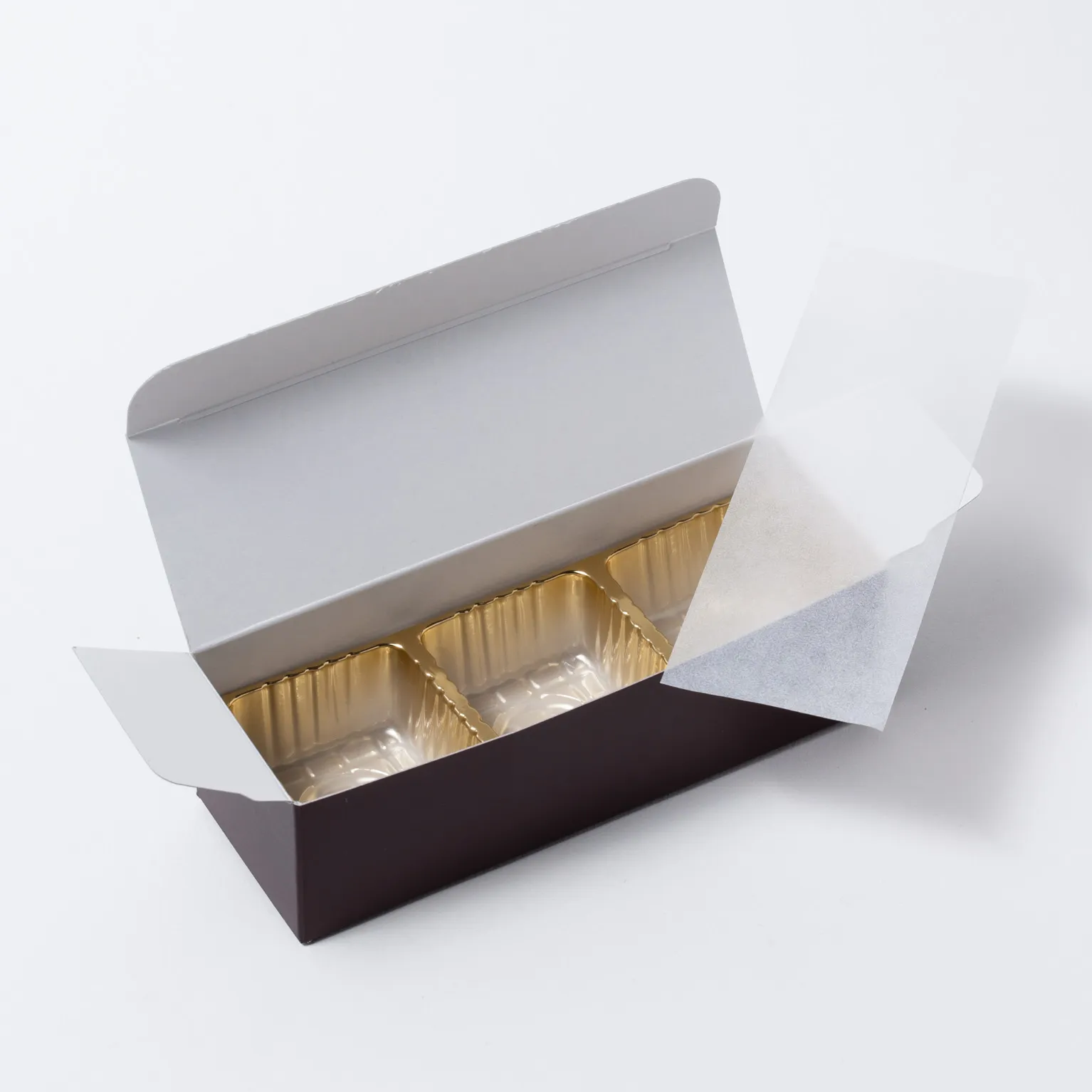 RSトリフケース ネーフル(茶) 3ヶ用(117×40×h35mm) 300