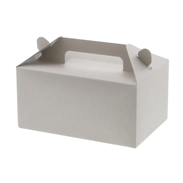 手提げケーキ箱 ナチュラルグレー 4～5個用