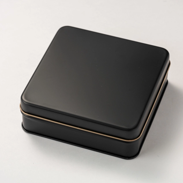 スクエア缶 マットブラック