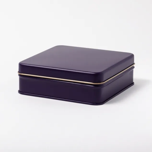 スクエア缶 ナイトブルー