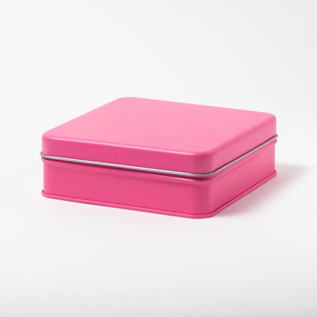 スクエア缶 チェリーピンク