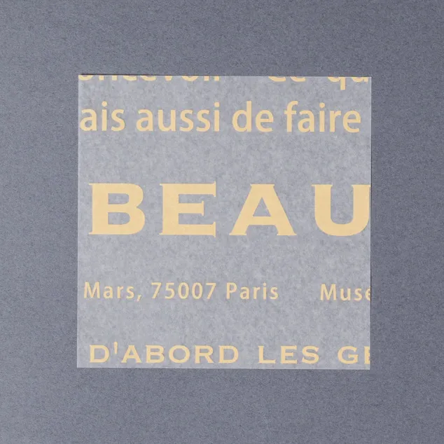 ホワイトWAXペーパー メルシー 100×100