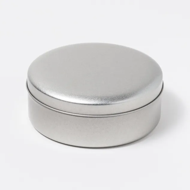 マーブル缶 シルバー