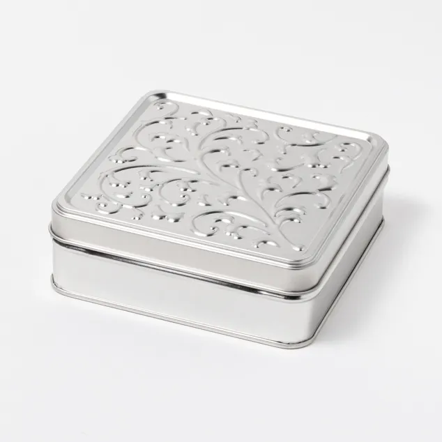 KARAKUSA缶 ブリキシルバー