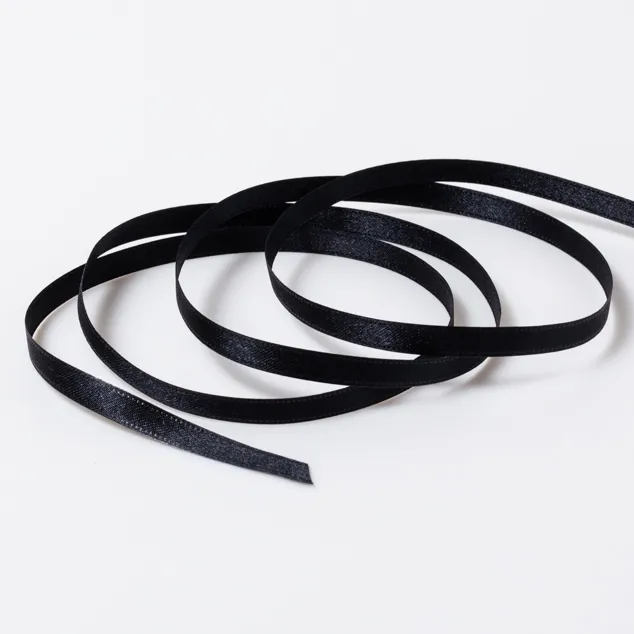 DSサテン(6mm)ブラック #44