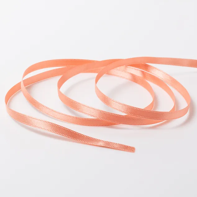 DSサテン(6mm) ピーチ #9