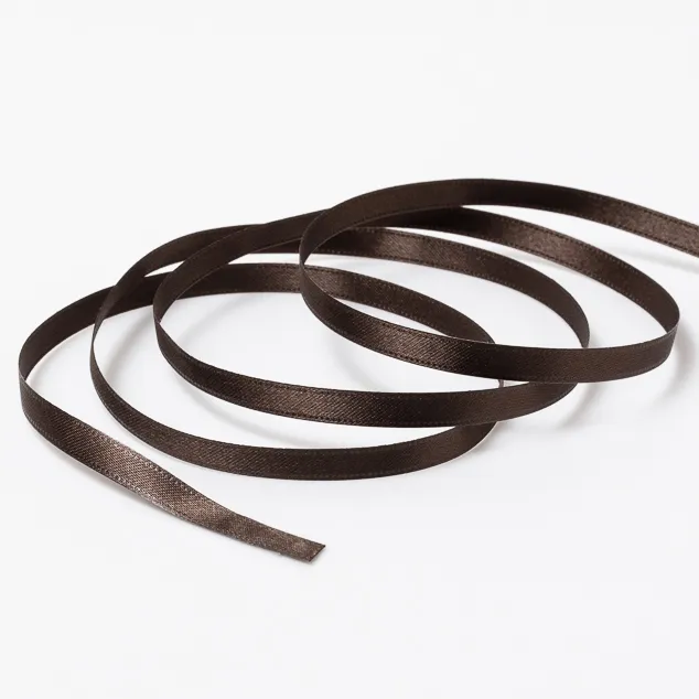 DSサテン(6mm) ダークブラウン#21