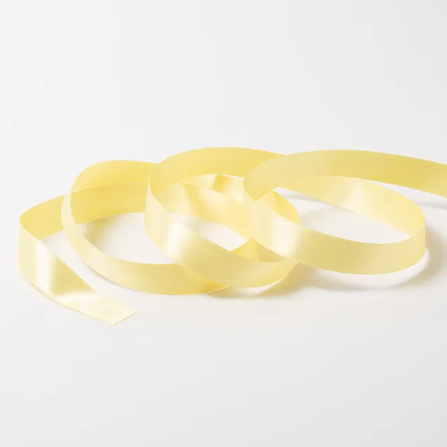 DSサテン(18mm) ライトイエロー #16
