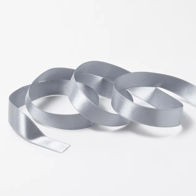 DSサテン(18mm) シルバーグレー#50